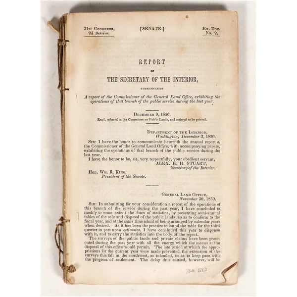 Report of General Land Office 1850 [199637]