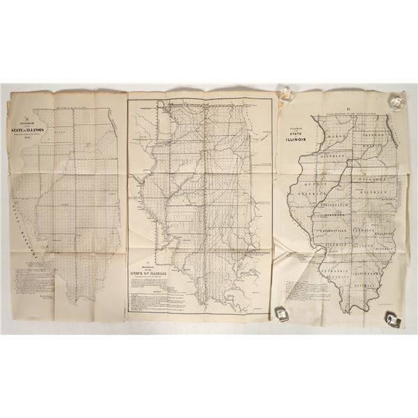 Illinois GLO Map Suite, 1848-1852 (3) [190745]