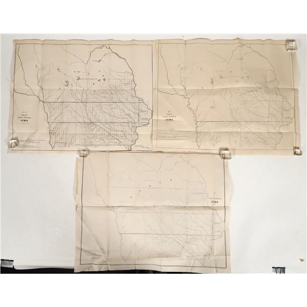 Iowa GLO Map Suite, 1848-1852 (3) [190746]