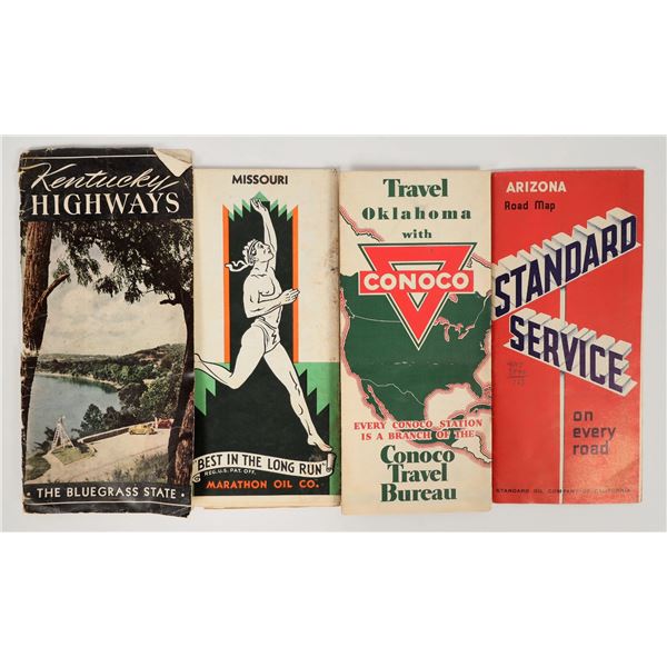 Four Different US Travel Maps, 1930s-40s [202162]