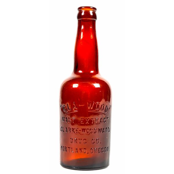 Cla-Wood Malt Extract Bottle - Clarke Woodward Drug Co., Portland, Oregon [201113]