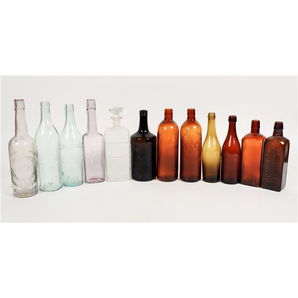Misc. Alcohol/Medicinal Bottle Group (12) [201442]