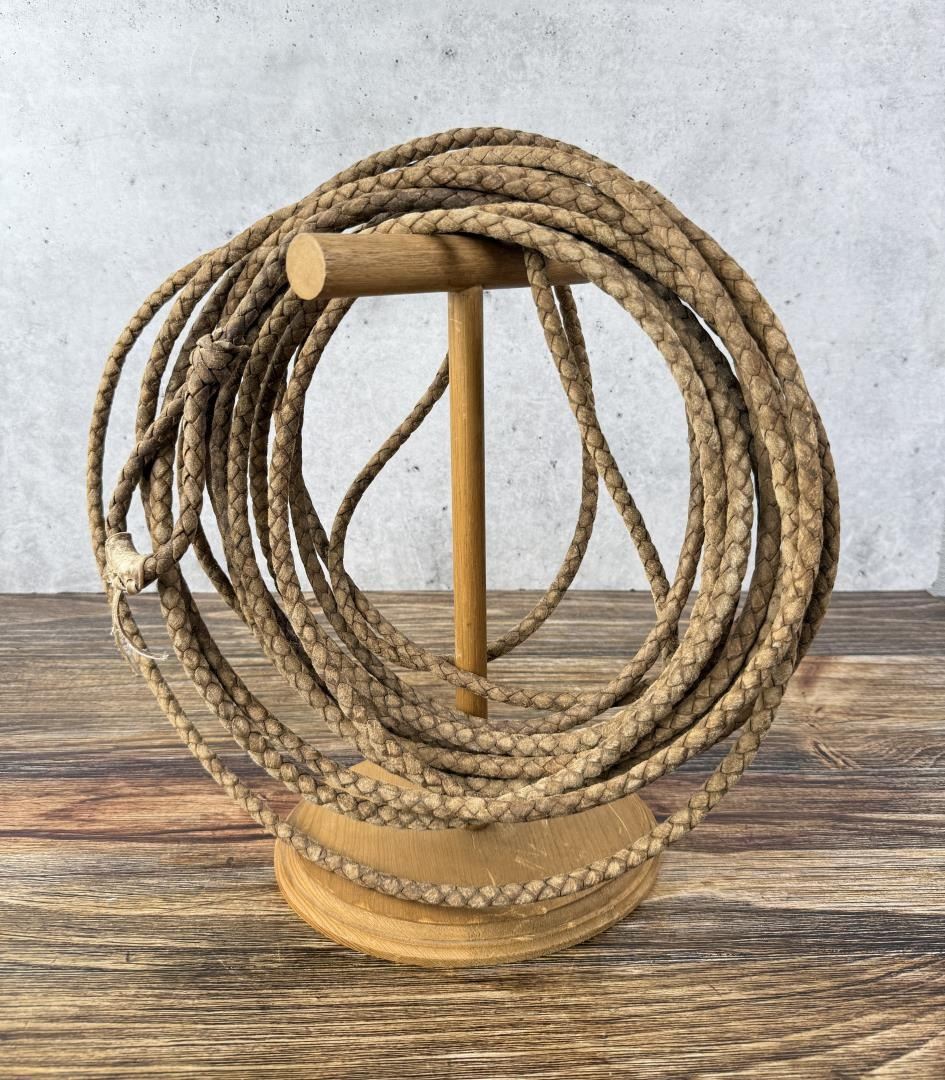 Braided Riata Rope Montana Cowboy Braided Rawhide Riata