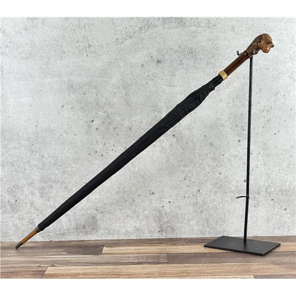 Victorian Carved Monkey Head Parasol