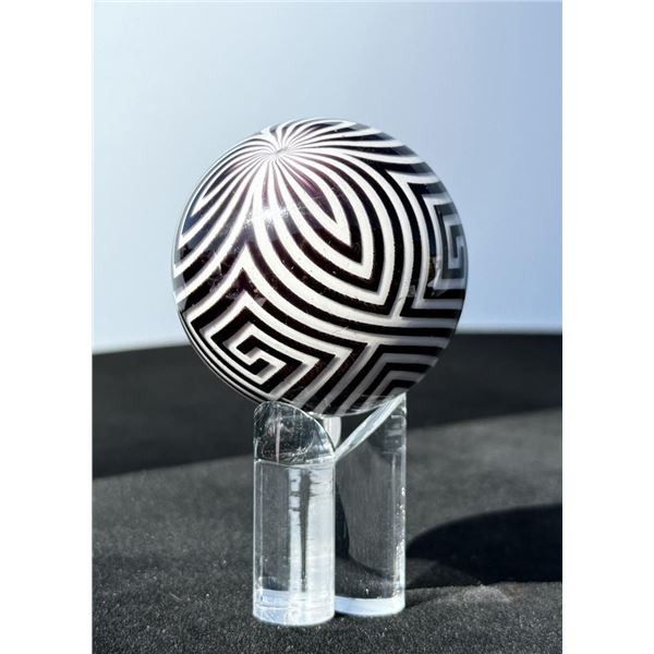 Mark Matthews Wee Labyrinth Art Glass Marble