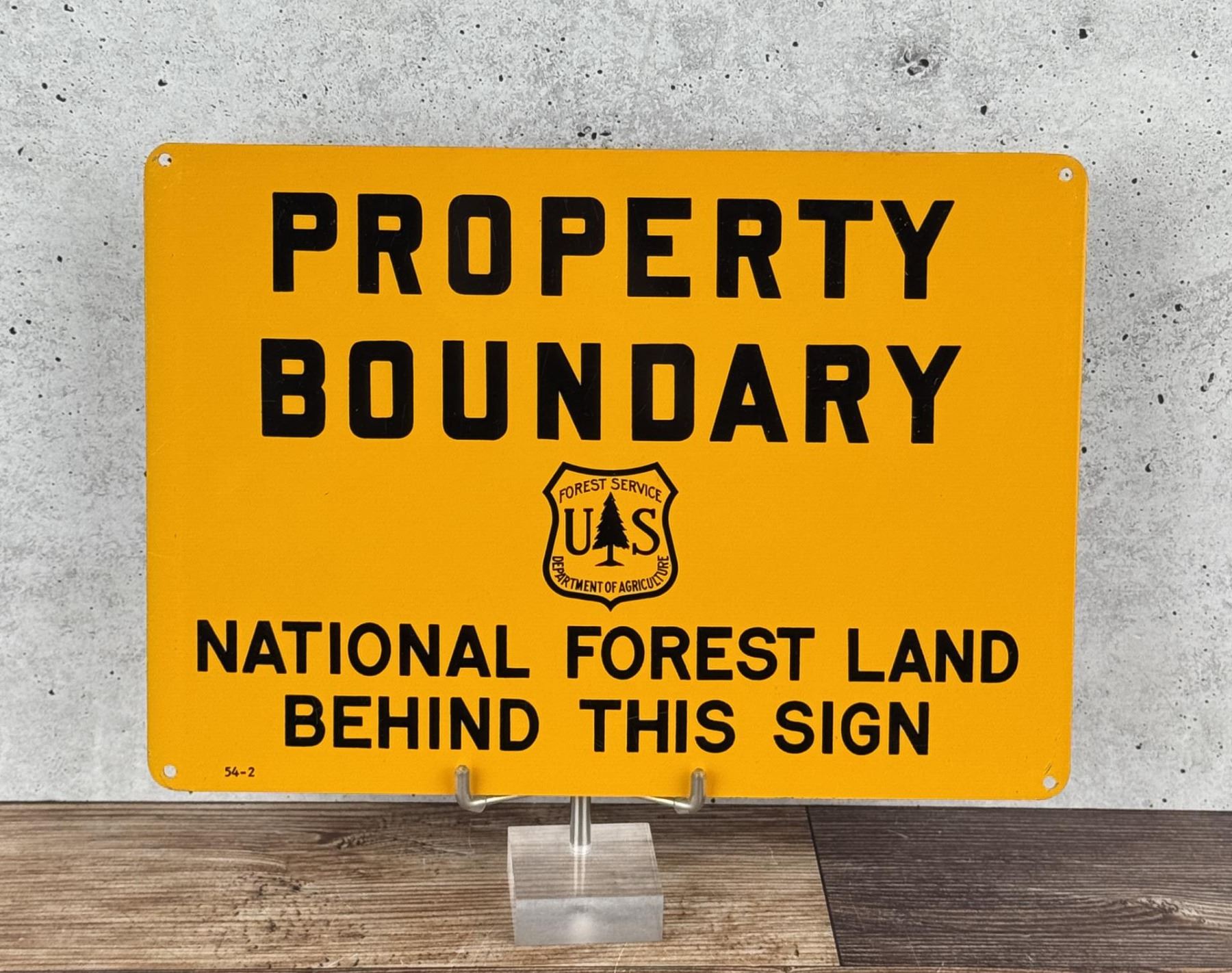 USFS US Forest Service Property Boundary Sign