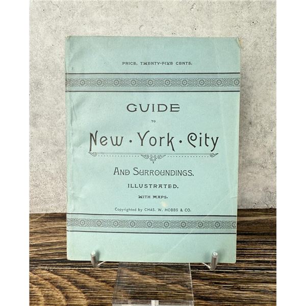Hobbs Guide to New York City with Map