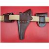 Image 2 : VTG RCMP Leather Original Gun Holster w/ Handcuff Case Made in Montreal