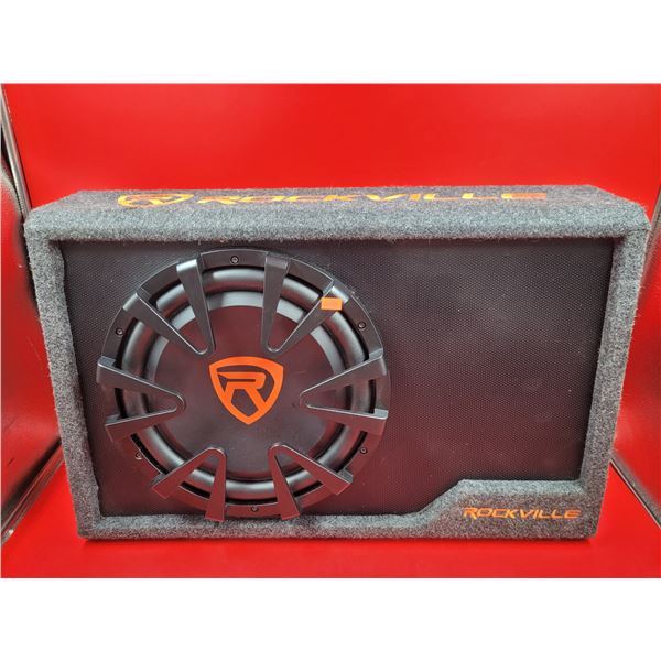 Rockville RWS12CA Slim 1200 Watt 12" Amplified Powered Car Subwoofer Enclosure