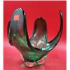 Image 1 : VTG Green Art Glass Bowl