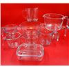 Image 1 : Large Lot Of Pyrex Measuring Glasses & Cow Butter Dish