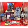 Image 1 : Lot Of Assorted Tools Including Safety Goggles, Bit-Lok Driver Set & 9-Piece Electronic Tool Set