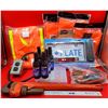 Image 1 : Electronic License Plate Frame, Pioneer Safety Vests, Large Wrench & Tool Lot