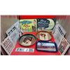 Image 1 : Lot Of VTG Signs & Advertising Trays