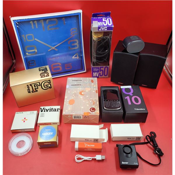 Lot Of Assorted Electronics Including JVC MV-50 & Blackberry Q-10