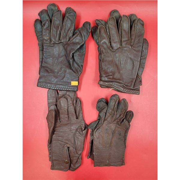 Lot of Leather RCMP Gloves