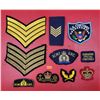 Image 1 : Assorted Police/Military Patches w/ Rank Insignias, RCMP Patches, Marine Patch, & More