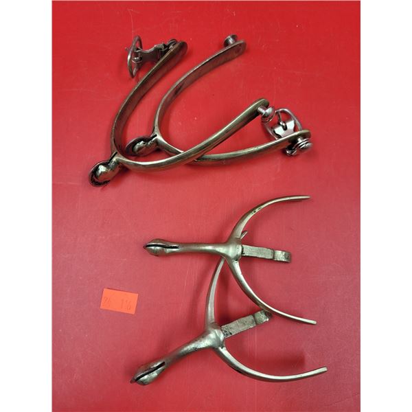 2 Pairs of RCMP Spurs