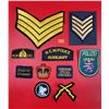 Image 1 : Assorted Police/Military Patches w/ Rank Insignias, RCMP Patches, Polizei Patch, & More