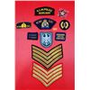 Image 1 : Assorted Police/Military Patches w/ Rank Insignias, RCMP Patches, & More