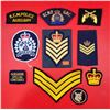 Image 1 : Assorted Police/Military Patches w/ Rank Insignias, RCMP Patches, Delta Police Patch, & More