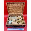 Image 1 : Antique Doll & Doll Parts w/ Case