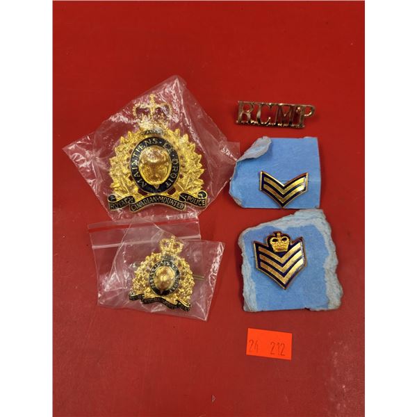 Lot Of 5 RCMP/Military Pins