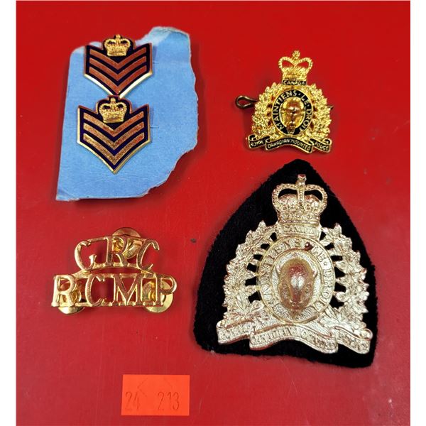 Lot Of 5 RCMP/Military Pins
