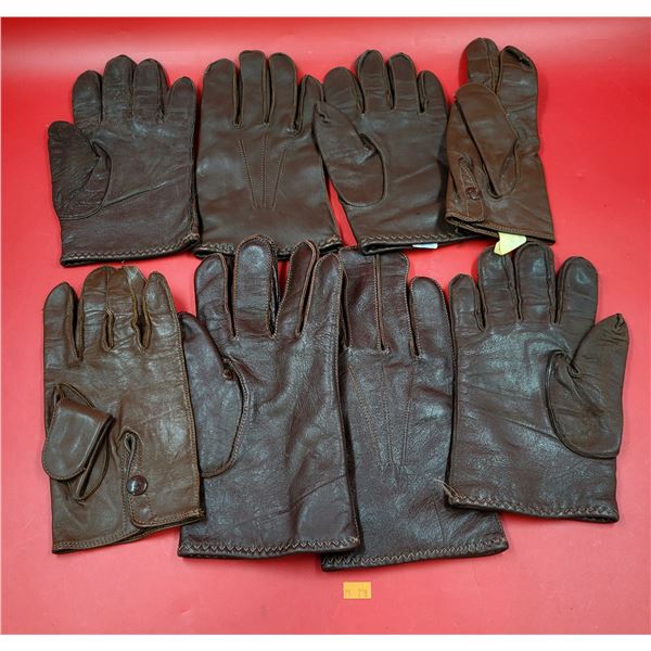 Lot of Leather RCMP Gloves