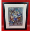 Image 1 : Framed "Dragon Dance" Painting by Nguyen Ha Bac