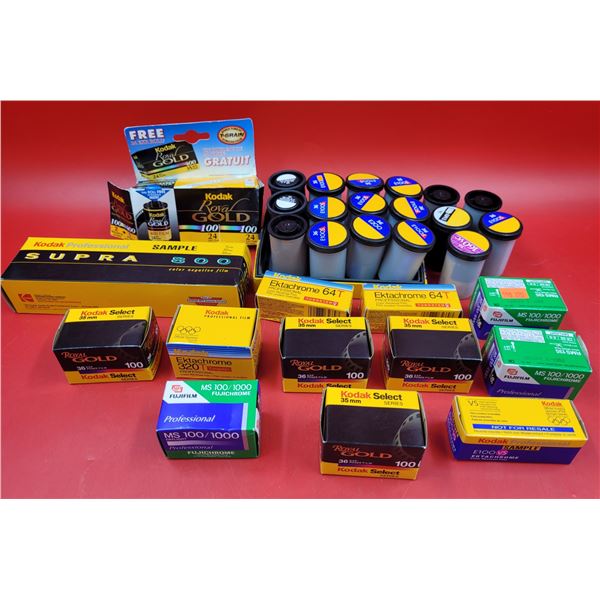 Film Lot w/ Kodak Color Reversal Film, Kodak Color Negative Film, & More