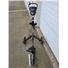 Image 2 : Sporting Good Lot w/ Pull Up Bar, TourTrek Push Cart, & Exercise Mat