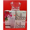 Image 1 : Luminarc Glass Lot w/ Vase & 2 Ice Buckets