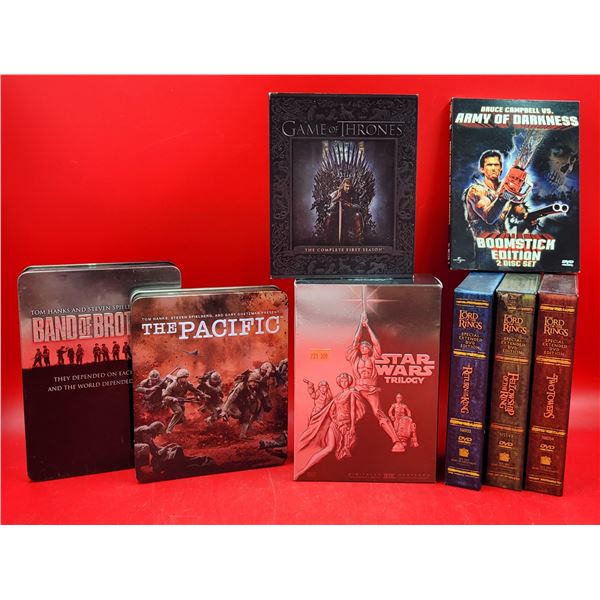 War & Fantasy DVD Sets w/ Star Wars, Lord of The Rings, Game of Thrones Season 1, & More