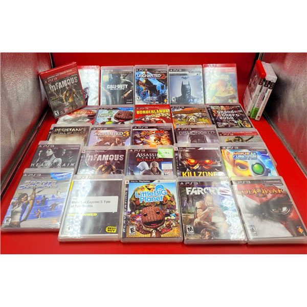 PlayStation 3 Game Lot w/ Batman, Call of Duty Black Ops, Assassin's Creed, Far Cry, & More