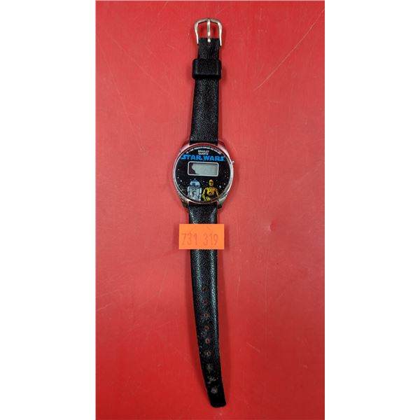VTG Star Wars Leather Strap Watch