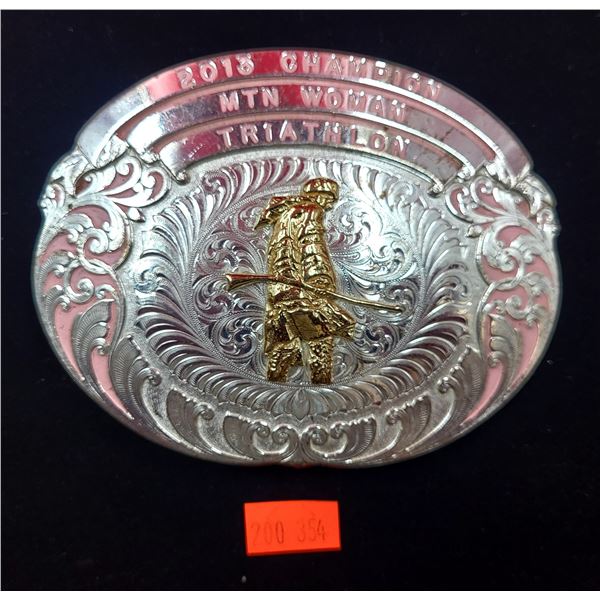 2013 Champion MTN Woman Triathlon Belt Buckle