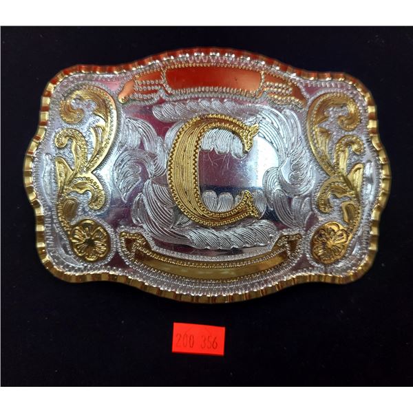 Metal "C" Belt Buckle