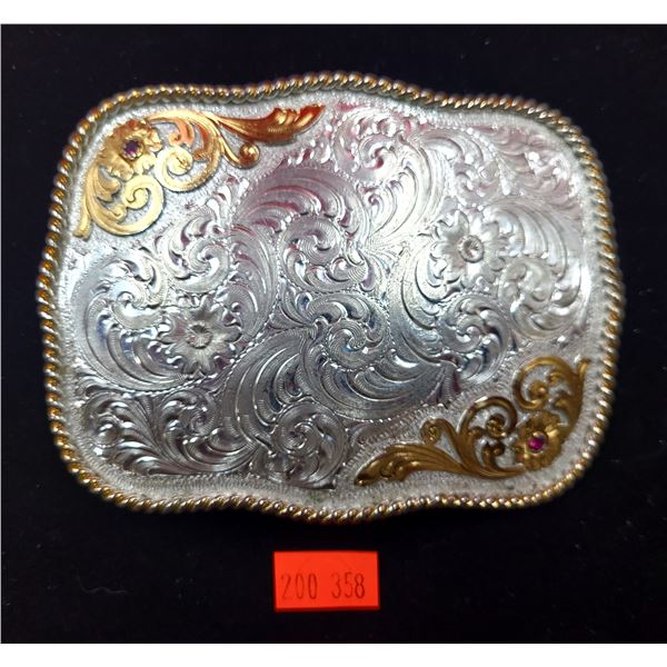 Metal Art Deco Belt Buckle