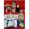 Image 1 : Doll & Bear Lot w/ Doll Parts, Doll Clothes, Super Ski Bear, & More