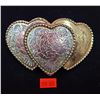 Image 1 : Metal Heart Belt Buckle Made in USA