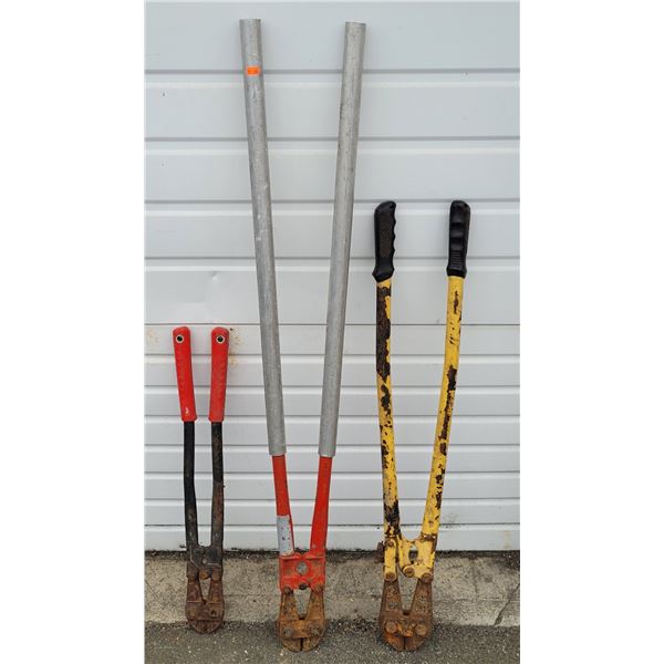 3 Pairs of Bolt Cutters