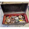 Image 1 : Metal Toolbox w/ Assorted Tools