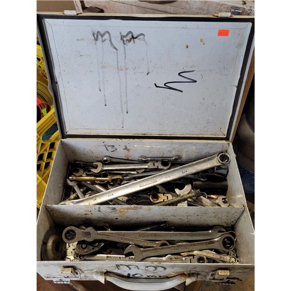 Metal Case of Assorted Wrenches