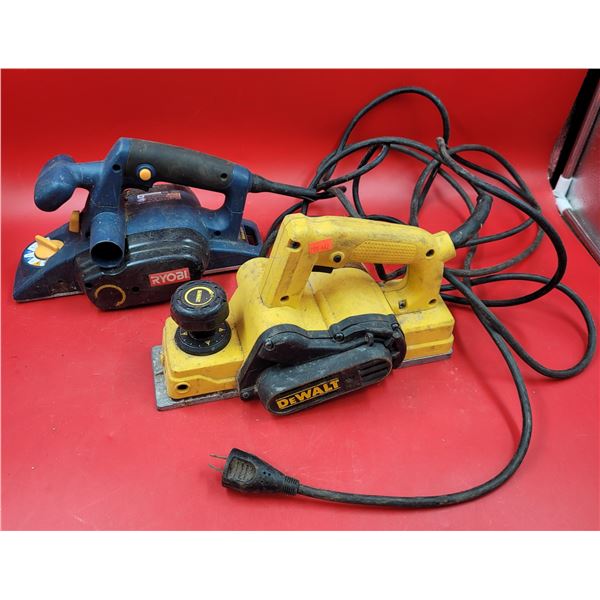 2 Dewalt & Ryobi Planers