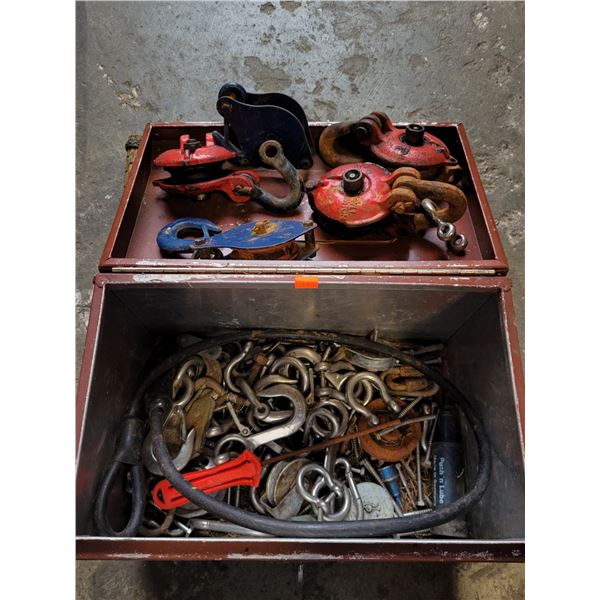 Case of Assorted Hardware (Hooks, Pulleys, etc.)