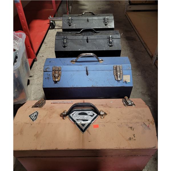 4 Metal Toolboxes
