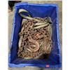 Image 1 : Lot of Chain w/ Hooks & Strap