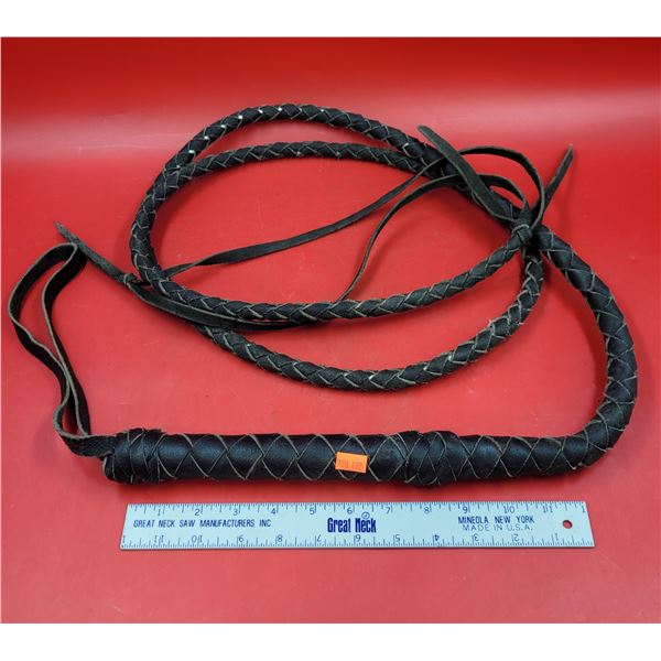 Leather Braided Bullwhip