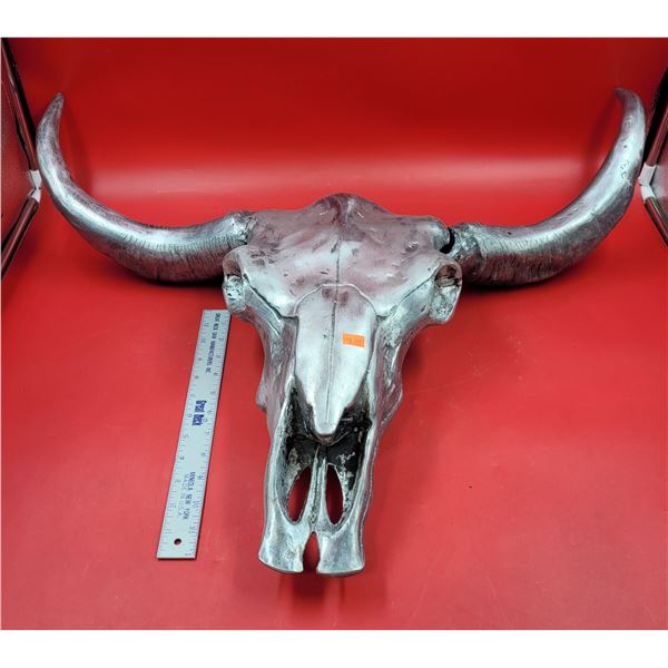 Stainless Steel Steer Decor